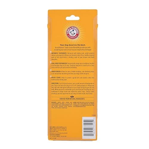 Arm & Hammer for Pets Tartar Control Kit for Dogs Contains Toothpaste, Toothbrush & Fingerbrush Reduces Plaque & Tartar Buildup, 3-Piece Kit, Banana Mint Flavor (Pack of 1) thumbnail 2