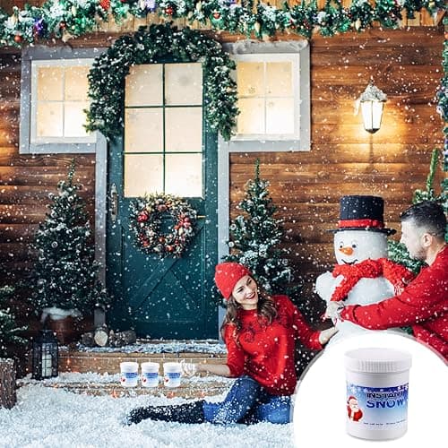 Instant Snow Fake Snow Powder-Make 6-8 Gallons of Artificial Snow, Instant Snow Powder Instant Snow Packets Magic Snow Perfect for Winter Decoration, Holiday and Winter Crafts and Artificial Snow Play thumbnail 5