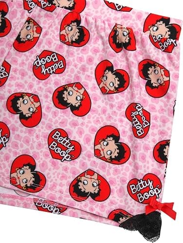 COCO BRANDS Womens Pajama Sets - 2 Piece Strawberry Shortcake Betty Boop Cami Top and Pajama Short Set (Sizes S-XL) thumbnail 4