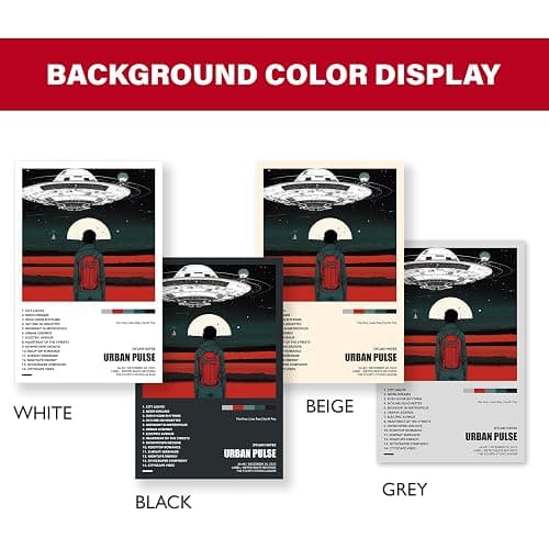 Aozomo Custom Album Cover Poster - Personalized Wall Art Print for Home Decor, Unique Gift Idea for Family & Friends, Customizable Music Album Artwork thumbnail 2
