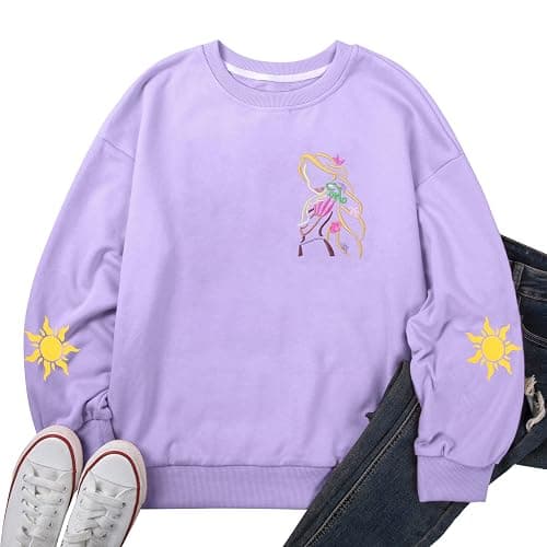 ALLTB Magical Sweatshirt for Women Princess Shirt Funny Magic Graphic Pullover Family Vacation Long Sleeve Tops thumbnail 7