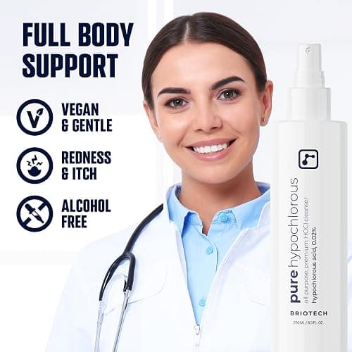 BRIOTECH Pure Hypochlorous Acid Spray and Cleanser, Original Premium HOCl Topical Solution, Multi-Purpose Cleaner, Family Approved & Pet Friendly, 8 fl oz thumbnail 6
