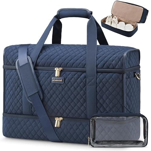 LOVEVOOK Large Travel Duffle Bag, Weekender Bags for Women With Shoe Compartment, Overnight Hospital Bag For Women Labor Delivery, Carry on Bag Personal Item Travel Bag, Yoga Gym Duffel Bag - Image 1