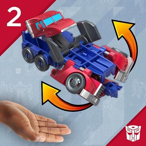 Transformers 1-Step Flip Heroes 3-Pack, 4-Inch Wheeljack, Bumblebee, and Optimus Prime Action Figures, Kids Easter Toys or Basket Stuffers, Age 6+ thumbnail 9