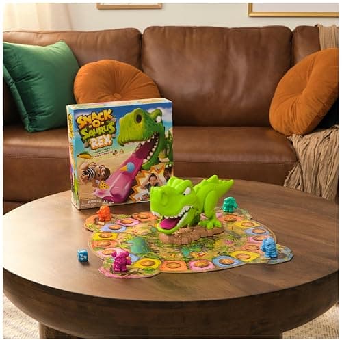 Spin Master Games, Snack-O-Saurus Rex, Interactive Dinosaur Toy for Kids, Board Games for Family Night, 2-4 Players, for Ages 5 & Up thumbnail 2