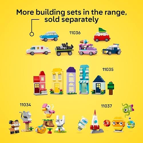 LEGO Classic Vibrant Creative Brick Box Building Blocks - Sensory & Learning Toys for Boys & Girls, Ages 4+ Years - Pretend Play Preschool Toys - Gift for Christmas - 11038 thumbnail 6