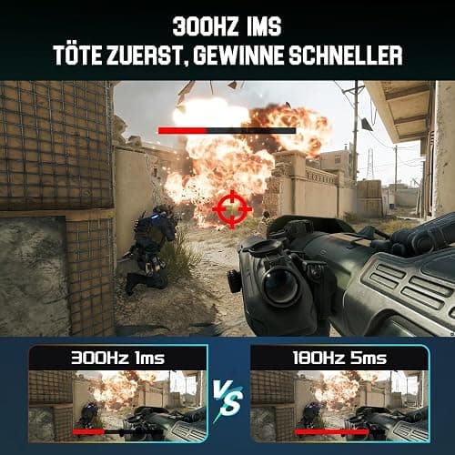 Minifire Gaming Monitor 24.5 Zoll, 300Hz, 1Ms, FHD, FreeSync, IPS-Panel, HDR Ready,sRGB 120%, Eye-Care, HDMI 2.0 & DisplayPort 1.4, VESA 75x75 -Schwarz(MFG25X1 PRO) thumbnail 3