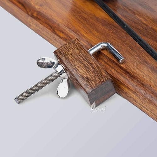 INTAJ Rosewood Yarn Winder - Large Capacity 16 oz Wooden Winder for Knitting & Crocheting - Handcrafted Heavy Duty Natural Rosewood Ball Winder - Table Top Wood Yarn Swift and Ball Winder thumbnail 8