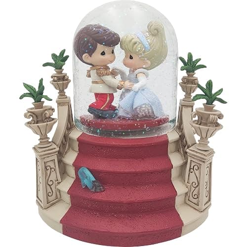 Precious Moments 251706 Dancing Into Forever Disney Cinderella Resin/Glass Musical Snow Globe - Image 1