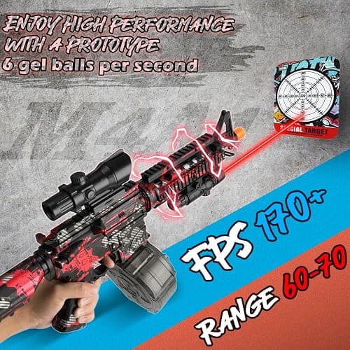 Large Electric Gel Splat Blaster, Automatic and Manual with 60,000 Gels thumbnail 3