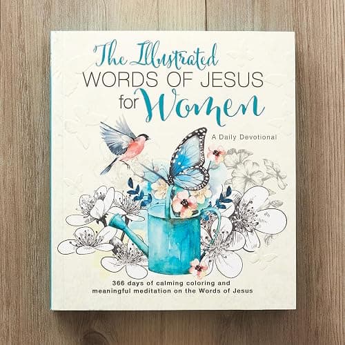 The Illustrated Words of Jesus for Women Daily Devotional - 366 Days of Calming Coloring and Meaningful Meditation on the Words of Jesus thumbnail 6