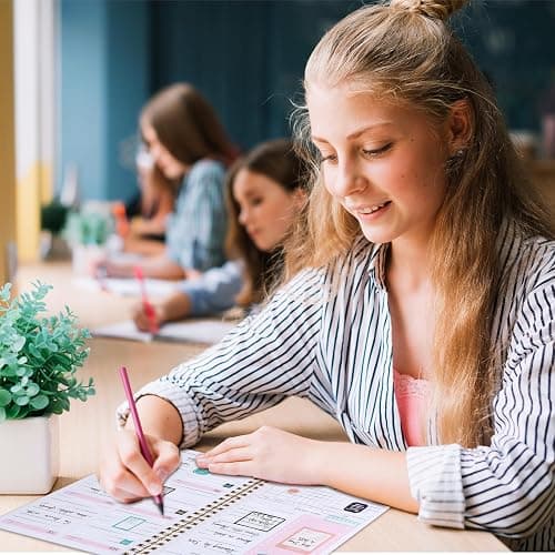 To Do List Notebook, A5 Weekly Planner Undated, Planning Pad Checklist Productivity Organizer 52 Pages for Students, Work, Fitness(Pink) thumbnail 7