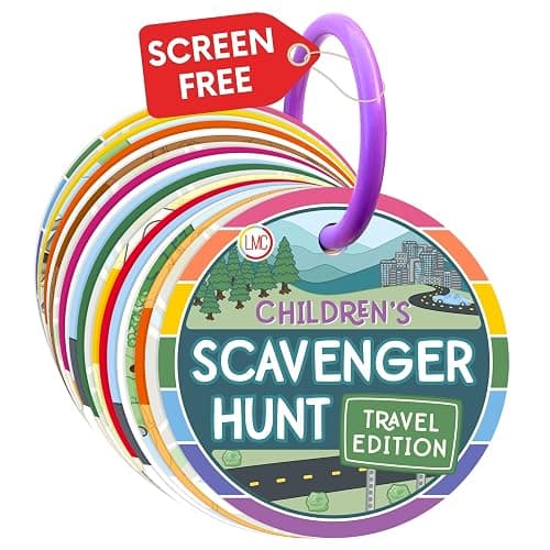 LMC Products Children's Scavenger Hunt | Toddler Activities | Games for 2, 3 Year Old's & Up | Kids Educational Scavenger Hunt Cards (Travel Edition) - Image 1