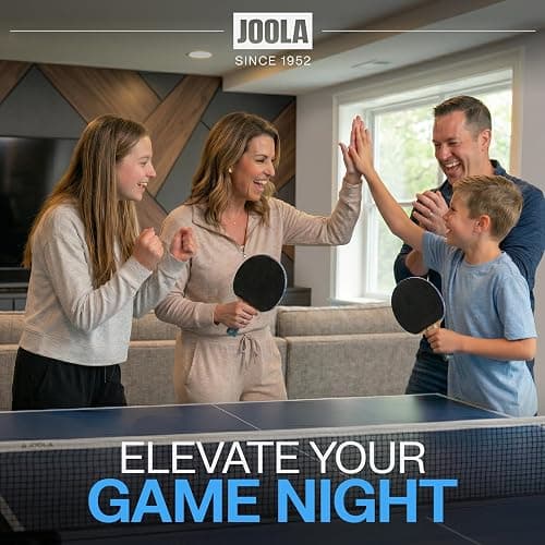 JOOLA Inside Professional MDF Indoor Ping Pong Table with Quick Clamp Table Tennis Net and Post Set - 10 Minute Easy Assembly - Tournament Quality - Foldable with Single Player Playback Mode thumbnail 6