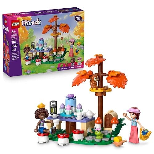 LEGO Friends Forest Tea Party 42690 | Building Toys for Girls & Boys, Ages 6+, Toy Playset W/ 2 Minidolls, 116 pieces, Gift for Birthdays - Image 1