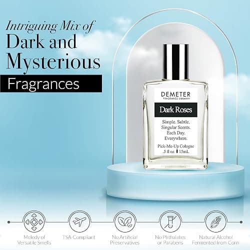 DEMETER Fragrance's Dark Flowers Humongous Miniature Set of 4 - Witching Hour - Dark Roses - Vampire Blooms - Transfixed - Perfume Sampler Set for Women thumbnail 6