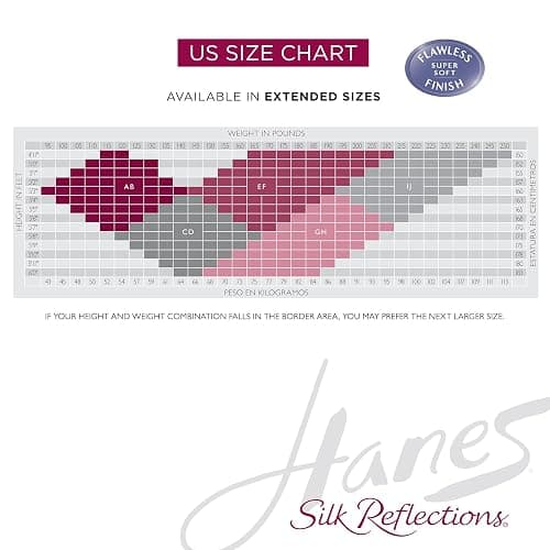 Hanes Silk Reflections Pantyhose Silky Sheer- Control Top- Reinforced Toe thumbnail 6