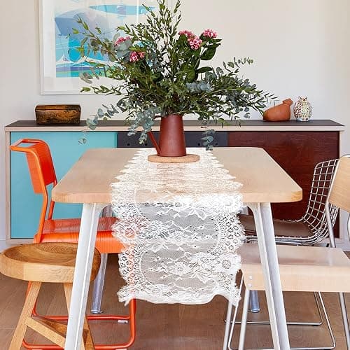  White Lace Table Runner thumbnail 5