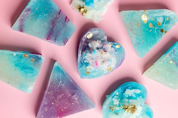 Silky Gem - Edible Lychee Flavored Aurora Crystal Candy, 8-10 pieces, Kohakutou, Edible Gem, Vegan, Gluten Free, ASMR thumbnail 2