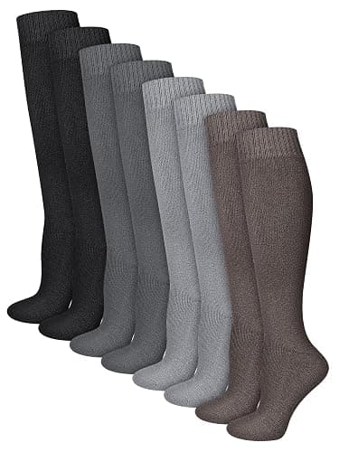 Shihanee 8 Pairs Warm Winter Knee High Socks for Women Boot Thick Socks for Cold Weather Hiking Skiing Working Winter Gifts - Image 1