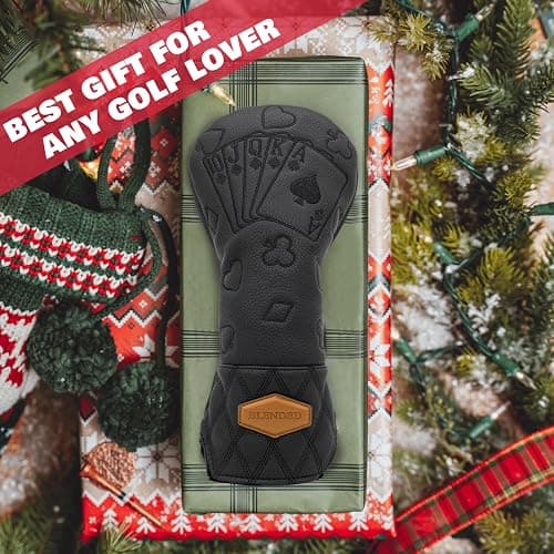 BAIRBRE Golf Club Covers Poker Golf Head Covers Driver Covers Fariway Wood Headcover Hybrid Covers Leather Golf Headcover with Number Tag for All Brand thumbnail 7