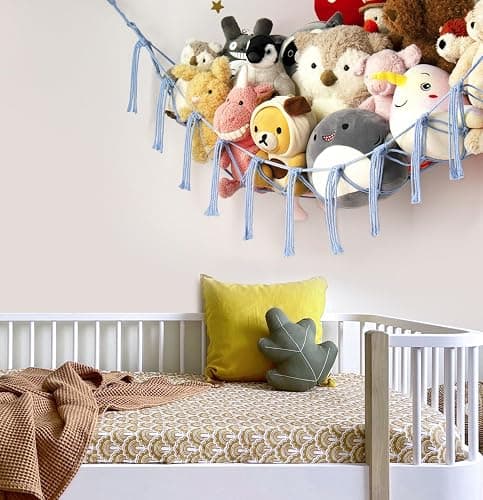 Teddy Hammock - Toy Storage Hammock for Stuffed Animals - Teddy Bear Storage - Soft Toy Storage Plushie Net - Nursery Preppy Room Decor Gifts for Boys thumbnail 2