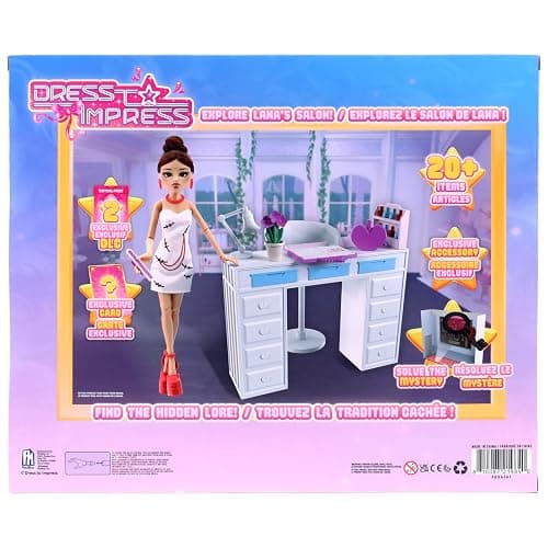 Dress To Impress — Lana Deluxe Fashion Doll Set — Series 1 Wave 1 — 11.5-Inch Tall Doll — Doll Playset, Accessories, Collector Card — Includes DLC Codes — Officially Licensed Set by PhatMojo thumbnail 9