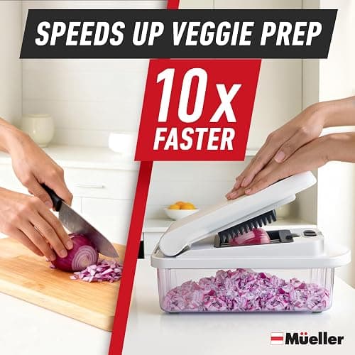 Mueller The Real Original Pro Chopper since 2013 Vegetable Chopper Mandoline Slicer, 8 Blade Food Veggie Chopper Onion Vegetable Cutter with Container, Kitchen Gadgets & Essentials, (10 in 1) thumbnail 4