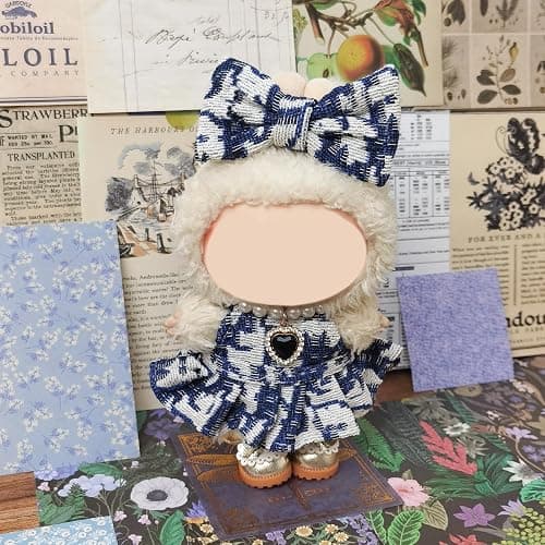 Clothes Compatible with LABUBU Doll – 4PCS Designer Chic Luxy Set, 17cm Doll Clothes Outfit for Urban Skyline Theme, Classic Stylish Accessories for Labubu, No Doll (Skyline Elegance) thumbnail 2
