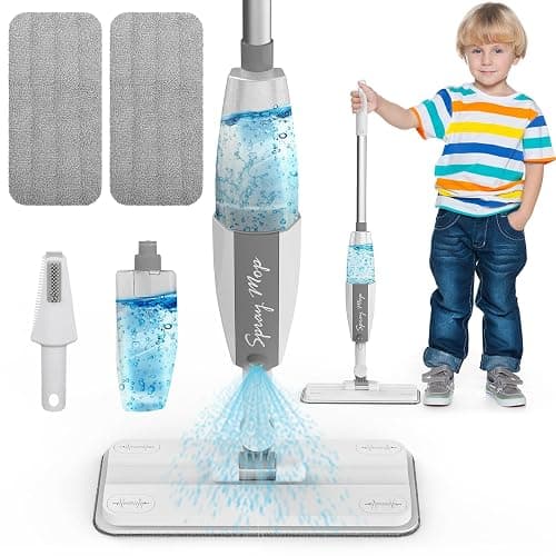Toddler Mop that Really Works - Kids Spray Mop - Mini Size Cleaning Toy Set, Interactive Pretend Play Montessori Toys Gift for Toddlers Boys Girls Ages 3-6 - Image 1