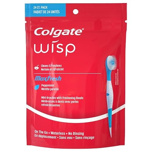 Colgate Max Fresh Wisp Disposable Mini Travel Toothbrushes, Peppermint, 24 Count (Pack of 4) thumbnail 8