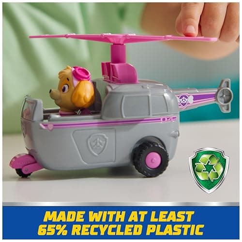 Paw Patrol, Skye’s Helicopter, Toy Vehicle with Collectible Action Figure, Sustainably Minded Kids Toys for Boys & Girls Ages 3 and Up thumbnail 4