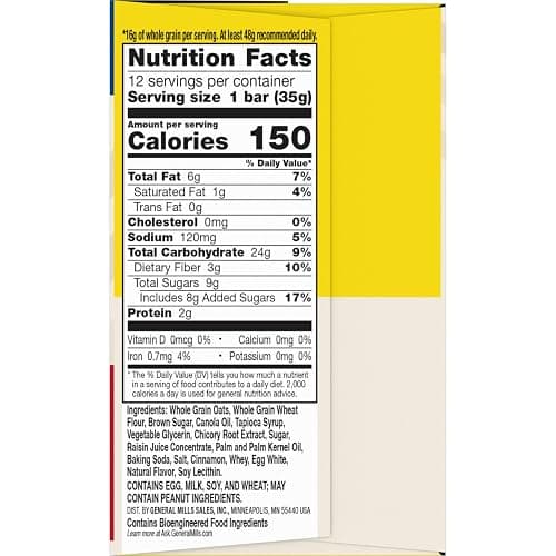 Nature Valley Soft Baked Oatmeal Squares, Cinnamon Brown Sugar, 12 Bars, 14.88 oz thumbnail 2