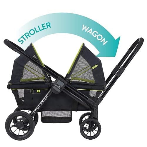 Evenflo Pivot Xplore All-Terrain Stroller Wagon (Wayfarer Black) thumbnail 7