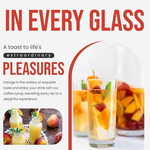 Torani Sugar Free Syrup Variety Pack – Peach, Strawberry & Raspberry Flavors | 3 x 25.4 fl oz Bottles with 3 Pumps | for Coffee, Italian Soda, Lemonade, Mocktails & Cocktails thumbnail 3