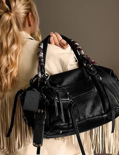 WINSASI Women Mini Tote Bags (8 L) City Bags Tote Bag Purse Vegan Leather Hobo Handbags With Adjustable Dual Straps thumbnail 5