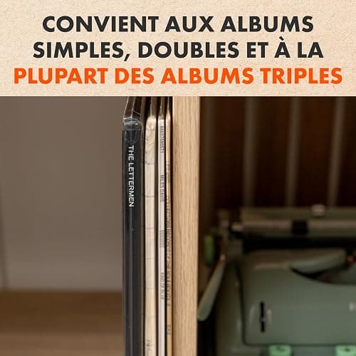 50x Pochettes Standard Disque Vinyles 33 Tours | Pochettes Crystal pour 33t Albums & LPs | Polypropylène Plastique Transparente Pochette thumbnail 5