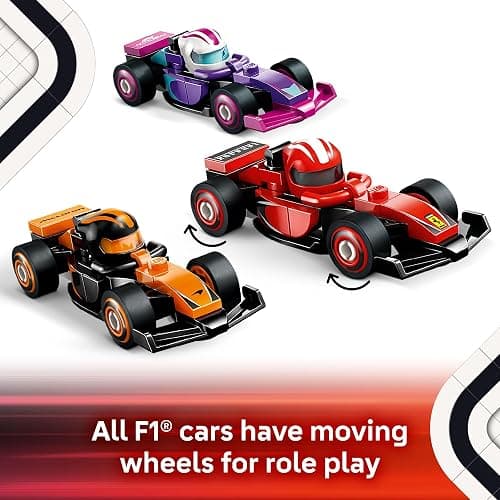 LEGO F1 Collectible Race Cars, 6 Pack - Building Set for Boys & Girls, Ages 6+ - Birthday Party Favor or Gift - Mystery Box W/Surprise F1 Car Toys - Travel Toys for Kids - 66796 thumbnail 4
