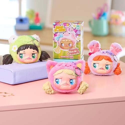 HAPPY HAUL Sour Pouts Paw-ty Crashers Vinyl Plush Clip-Ons, Vinyl-Faced Plush Clip-On Blind Box Collectible Toy, Short-Run Drop, 3-Inch Stuffed Toy, Ages 8 and up thumbnail 5