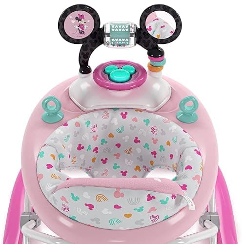 Bright Starts Disney Baby Minnie Mouse Forever Besties 2-in-1 Baby Activity Walker - Easy Fold Frame and Removable -Toy Station, 6 Months and up thumbnail 6