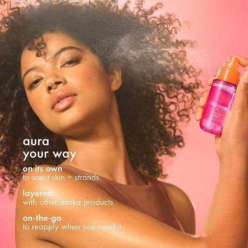 amika: aura hair and body mist | pink grapefruit, juicy apricot + warm vanilla thumbnail 5