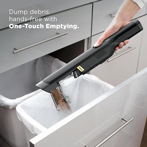 Shark WANDVAC Cordless Hand Vac, Lightweight, Versatile and Portable at 1.4 lbs., Powerful Suction for Pet Hair, Charging Dock, One-Touch Empty for Car & Home, Duster Crevice Tool, Black, WV201BK thumbnail 7