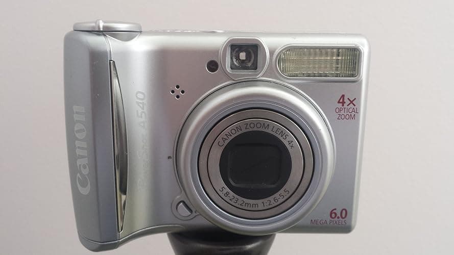 Canon PowerShot A540 6MP Digital Camera with 4x Optical Zoom, Gray (Renewed) - Image 1