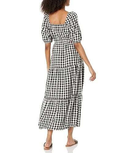The Drop Women's Anaya Square Neck Cut-Out Tiered Maxi Dress thumbnail 2