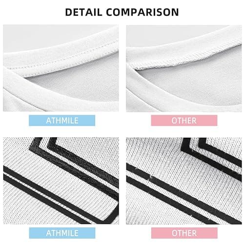 ATHMILE Womens Oversized T Shirts Loose Fit Crewneck Short Sleeve Tops Summer Casual Blouse Y2K 2026 Basic Tee Beach thumbnail 4