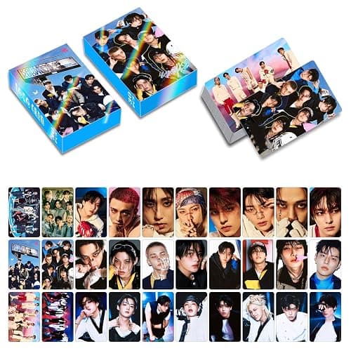 MeiYiYou 8Pack/240PCS Stray-K Photocards,Stray-K Lomo Cards Greeting Cards for Collection(Pink) thumbnail 2