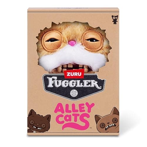 Fuggler Alley Cats 9-Inch Plush Toy (Stinkface) by ZURU – Funny Ugly Monster Stuffed Animal with Human-Like Teeth, Collectible Plush for Kids, Tweens, Teens, Adults & Cat-Loving Weirdos thumbnail 7