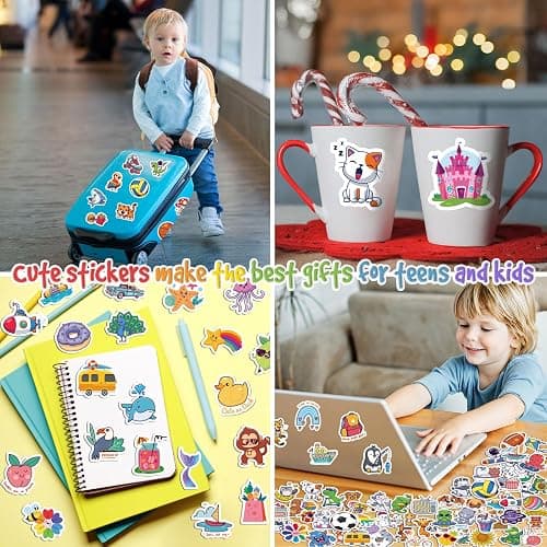 ALODNY 200 PCS Water Bottle Stickers for Kids,Waterproof Cute Viny Stickers | Kawaii Stickers for Water Bottles,Laptops,Classroom Prizes,Party Favors,Christmas Stocking Stuffers for Kids Boys Girls thumbnail 4