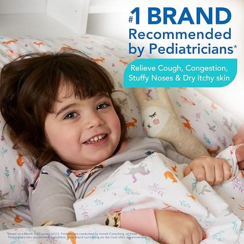 Vicks 3-in-1 SleepyTime Humidifier, No. 1 Brand Recommended by Pediatricians*. Cool Mist Humidifier with Night-Light, and Essential Oil Diffuser for Baby and Kids rooms. Visible Cool Mist, White. thumbnail 2