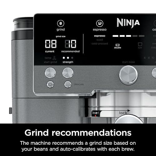 Ninja Luxe Cafe Premier Series, Espresso Machine, Drip Coffee, Rapid Cold Brew, Integrated Grinder, Hands-Free Frother, with Knock Box, Water Filter, Cleaning Tablets, Descaler, ES601GM thumbnail 6